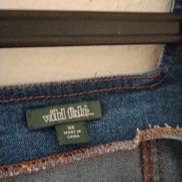 Wild Fable XS medium wash denim dress slightly stretchy - Picture 3 of 3